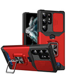 Protege tu Samsung Galaxy S23 con esta funda dura de color rojo con anillo magnético en Xela Quetzaltenango.