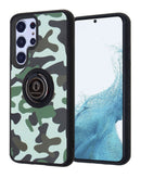 Funda Galaxy S23 con diseño de patrón CAMO, incluye soporte para anillo, disponible en Quetzaltenango.