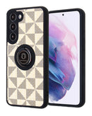 Funda Samsung Galaxy S23 con diseño de patrón colorido y soporte para anillo en Quetzaltenango.