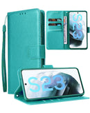 Protege tu Samsung Galaxy S23 FE con estilo con esta funda de cuero teal en Quetzaltenango.