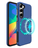 Protege tu Galaxy S23 FE con este case de doble capa con carga inalámbrica en color azul en Xela Quetzaltenango.