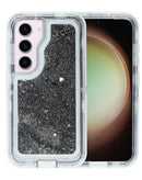 Protege tu Galaxy S23 Plus con nuestro líquido case glitter en color negro en Xela Quetzaltenango.