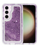 Protege tu Galaxy S23 Plus con estilo en Quetzaltenango con esta funda glitter liquid morada.