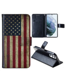 Protege tu Galaxy S24 Ultra con estilo con esta funda de cuero tipo billetera con diseño de la bandera de los Estados Unidos en Xela Quetzaltenango.