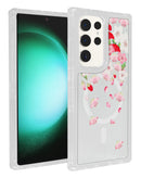 Compra la tapa trasera Flower Design transparente con cargador wireless para Samsung Galaxy S24 Ultra en Xela Quetzaltenango.