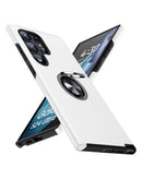 Protege tu Galaxy S25 Ultra con una funda doble capa plateada con anillo magnético en Quetzaltenango.