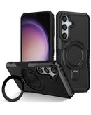 Protege tu Galaxy S26 con una funda rígida PC anticolgante y con anillo soporte en color negro en Xela Quetzaltenango.