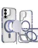 Encuentra la funda delgada transparente magnética con soporte de cámara azul en Xela Quetzaltenango.