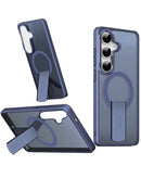 Funda delgada y translúcida con carga inalámbrica y soporte abatible para Samsung Galaxy S26 Plus en Xela Quetzaltenango.