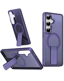 Encuentra la funda inalámbrica de carga slim translúcida con soporte plegable para Galaxy S26 Plus en Xela Quetzaltenango.