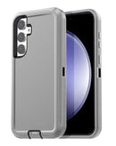 Protege tu Samsung Galaxy S26 Plus con esta funda heavy duty de color gris y negro en Quetzaltenango.