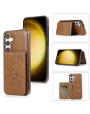 Protege tu Samsung Galaxy S26 Plus con estilo con esta funda billetera de cuero en color marrón en Quetzaltenango.
