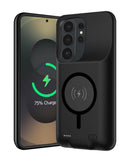 Funda protectora delgada SlowBack con carga inalámbrica de 10000 mAh para Samsung Galaxy S26 Ultra.