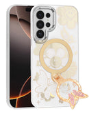 Funda lujosa diamante brillante con anillo mariposa para Samsung Galaxy S26 Ultra, protectora y elegante.