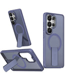 Protege tu Galaxy S26 Ultra con esta funda delgada translúcida con carga inalámbrica y soporte plegable en Quetzaltenango.