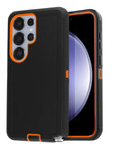 Protege tu Galaxy S26 Ultra con esta funda Heavy Duty en color negro y naranja en Xela Quetzaltenango.