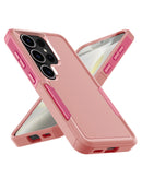 Protege tu Galaxy S26 Ultra con este estuche dual layer a prueba de golpes en color rosa en Quetzaltenango.