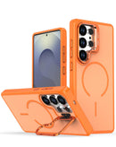 Protege tu Samsung Galaxy S26 Ultra con esta funda de carga inalámbrica shockproof TPU en color naranja en Quetzaltenango.