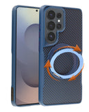 Funda protectora magnetica con soporte de anillo rotatorio 360 Galaxy S26 Ultra (NAVY)