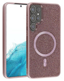 Protector de lujo con carga inalámbrica Bling Diamond Crystal de color ROSA ORO para Galaxy S26 Ultra en Xela Quetzaltenango.