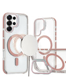 Protege tu Samsung Galaxy S26 Ultra con esta funda transparente magnética con soporte para cámara en Quetzaltenango.