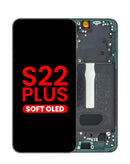 Pantalla con marco Samsung Galaxy S22 Plus en color Phantom Black disponible en Xela Quetzaltenango.