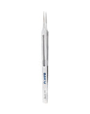 Pinzas BAKU 4A-16 T2 de acero inoxidable antimagnéticas, punta fina y recta, ideales para electrónica.