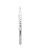 Pinzas de acero inoxidable no magnéticas BAKU 4A-16 V6, con puntas finas para cortar cables puente y componentes electrónicos.