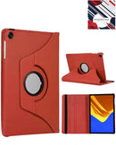 Estuche rojo giratorio 360 grados para Samsung Galaxy Tab A9 Plus 2023 (11") con soporte y correa.
