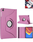 Funda giratoria 360 grados rosa claro para Samsung Galaxy Tab A9 Plus 2023, protección completa.