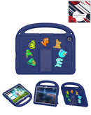 Funda morada SlowBack con asa y charms de dibujos animados para Samsung Galaxy Tab A9 Plus / Tab A11 Plus.