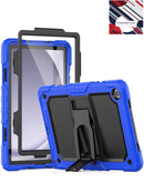Funda resistente azul para Samsung Galaxy Tab A9 Plus 2023 con soporte, protección antichoque.