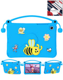 Estuche infantil azul marino a prueba de golpes para Galaxy Tab A9 Plus con soporte de abeja SlowBack.
