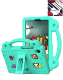 Funda EVA antigolpes verde para Samsung Galaxy Tab A9 Plus (11") con cómoda asa y soporte.