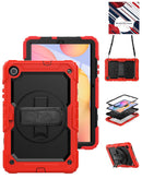 Funda rígida de silicona roja para Samsung Galaxy Tab A9 Plus 2023 de 11 pulgadas, protección duradera.