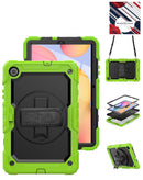 Estuche rígido de silicona verde para Samsung Galaxy Tab A9 Plus 2023, protección duradera y ajuste perfecto.