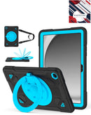 Estuche negro resistente con soporte y ranura para lápiz Samsung Galaxy Tab A9 Plus 2023 11".
