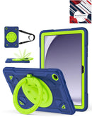 Funda heavy duty azul para Galaxy Tab A9 Plus (11") con soporte integrado y ranura para lápiz.