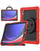 Protege tu Samsung Galaxy Tab S10 Ultra / S9 Ultra / S8 Ultra de 14.6" con esta funda de silicona roja con asa plegable en Xela.
