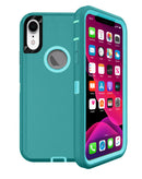 Protector duradero para iPhone XR en color teal, ideal para proteger tu dispositivo en Xela Quetzaltenango.