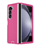 Funda resistente color rosa y blanco para Galaxy Z Fold 6 en Quetzaltenango.