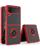 Protege tu Samsung Galaxy Z Flip 3 con esta funda roja que incluye un I-ring holder, disponible en Xela Quetzaltenango.