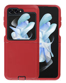 Funda heavy duty Samsung Galaxy Z Flip 5 - Rojo y Negro