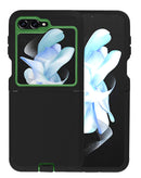 Funda heavy duty Galaxy Z Flip 6 (NEGRO & VERDE)