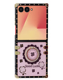 Tapa trasera púrpura brillante para Galaxy Z Flip 7, diseño lujoso y elegante, con garantía.