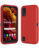 Funda heavy duty Samsung Galaxy A01 (Rojo & Negro)