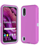 Case resistente Galaxy A01 (HOT PINK & WHITE)