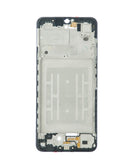 Marco LCD negro para Samsung Galaxy A03s (A037U, 2021), pieza de repuesto para reparación, vista frontal.
