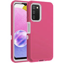 Funda heavy duty Samsung Galaxy A03S (HOTPINK & WHITE)