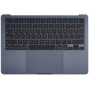 Carcasa superior con bateria y teclado para MacBook Air 13" (A2681 / Mid 2022) (Midnight) (Teclado EEUU)
